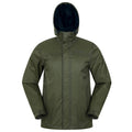 Khaki Green - Front - Mountain Warehouse Mens Torrent Waterproof Jacket
