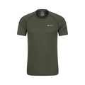 Dark Khaki - Front - Mountain Warehouse Mens Aero II IsoCool T-Shirt