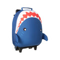 Blue - Side - Mountain Warehouse Shark Hardshell 2 Wheeled Cabin Bag
