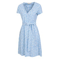Light Blue - Side - Mountain Warehouse Womens-Ladies Santorini Shell Jersey Wrap Dress