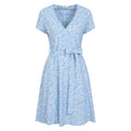 Light Blue - Front - Mountain Warehouse Womens-Ladies Santorini Shell Jersey Wrap Dress