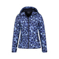 Navy-Light Blue - Back - Mountain Warehouse Womens-Ladies Exodus Floral Soft Shell Jacket