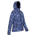 Navy-Light Blue - Side - Mountain Warehouse Womens-Ladies Exodus Floral Soft Shell Jacket