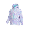 Magic Purple - Lifestyle - Mountain Warehouse Childrens-Kids Exodus II Tie Dye Water Resistant Soft Shell Jacket
