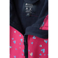 Bright Pink - Close up - Mountain Warehouse Childrens-Kids Exodus Heart Soft Shell Jacket