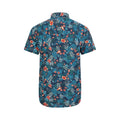 Navy - Back - Mountain Warehouse Mens Tropical Floral Short-Sleeved Shirt