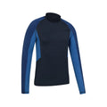Navy - Side - Mountain Warehouse Mens Cove Recycled Long-Sleeved Rash Guard