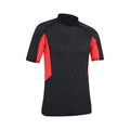 Black - Lifestyle - Mountain Warehouse Mens Cove Recycled Polyester Short-Sleeved Rash Guard