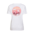 White - Back - Mountain Warehouse Womens-Ladies Palm Wave Organic Cotton Loose Fit T-Shirt