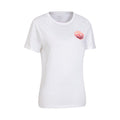 White - Lifestyle - Mountain Warehouse Womens-Ladies Palm Wave Organic Cotton Loose Fit T-Shirt