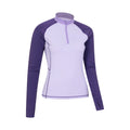 Purple - Lifestyle - Mountain Warehouse Womens-Ladies Helston Long-Sleeved Rash Guard