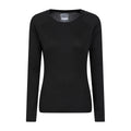 Black - Front - Mountain Warehouse Womens-Ladies Talus Long-Sleeved Top