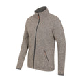 Beige - Side - Mountain Warehouse Mens Idris III Full Zip Fleece Jacket