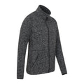 Black - Back - Mountain Warehouse Mens Idris III Full Zip Fleece Jacket