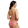 Coral - Pack Shot - Animal Womens-Ladies Iona Floral Halter Neck Bikini Top