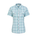 Light Teal - Front - Mountain Warehouse Womens-Ladies Cotton Holiday Shirt