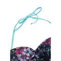 Navy - Lifestyle - Animal Womens-Ladies Docks Floral Front Tie Bikini Top