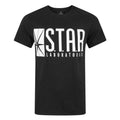 Black - Front - Flash Mens TV Star Laboratories T-Shirt