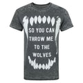 Charcoal - Front - Bring Me The Horizon Mens Wolves Burn Out T-Shirt