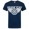 Blue - Front - Captain America Mens Civil War Team Cap T-Shirt