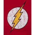 Red - Side - Flash Womens-Ladies Distressed Logo T-Shirt