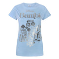 Blue - Front - Disney Womens-Ladies Bambi Foil T-Shirt