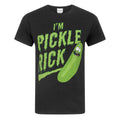 Black - Front - Rick And Morty Mens Pickle Rick T-Shirt