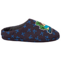 Blue - Back - Minecraft Official Boys Surrounded Slippers
