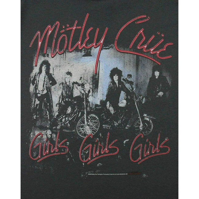 Charcoal - Back - Amplified Official Mens Motley Crue Girls Girls Girls T-Shirt