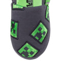 Charcoal-Green - Pack Shot - Minecraft Official Boys Creeper Slippers