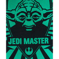 Black-Green - Side - Star Wars Mens Yoda Jedi Master Poster T-Shirt