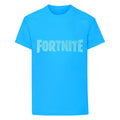 Blue - Front - Fortnite Boys Logo Battle Royale T-Shirt