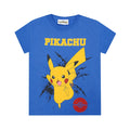 Blue - Front - Pokemon Boys Pikachu Bolt T-Shirt