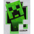Grey - Pack Shot - Minecraft Boys Creeper Inside T-Shirt