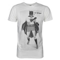 White-Black - Front - Junk Food Mens Batman T-Shirt
