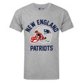 Grey - Front - NFL Mens New England Patriots Helmet T-Shirt