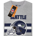 Grey - Side - NFL Mens Seattle Seahawks Helmet T-Shirt