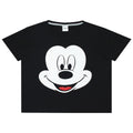 Black-Grey-White - Side - Mickey Mouse Womens-Ladies Pyjama Set