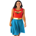 Red-Blue - Back - Wonder Woman Womens-Ladies Costume Dress