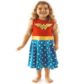 Red-Blue - Back - Wonder Woman Girls Costume Dress