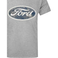 Grey Marl - Back - Ford Mens Logo T-Shirt