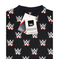 Black - Lifestyle - WWE Childrens-Kids Wrestling All Over Logo T-Shirt