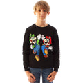 Black - Side - Super Mario Boys Luigi Sweatshirt