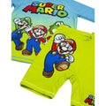 Blue-Green - Lifestyle - Super Mario Boys Short-Sleeved Swim Set