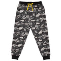 Black-Grey - Side - Batman Mens Logo Camo Long Pyjama Set