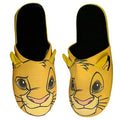Yellow - Back - The Lion King Childrens-Kids Simba Polyester Slippers