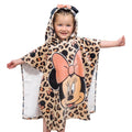 Pink - Back - Disney Girls Minnie Mouse Swimsuit And Poncho Set
