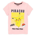 Pink - Front - Pokemon Girls Pikachu T-Shirt