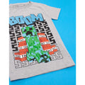 Grey - Side - Minecraft Boys Boom T-Shirt