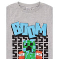 Grey - Lifestyle - Minecraft Boys Boom T-Shirt